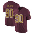 Cooneas W.Commanders #90 Charles Omenihu Player Burgundy Alternate Vapor Untouchable Home Game Stitched Jerseys