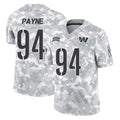 Cooneas W.Commanders #94 Daron Payne Player Arctic Camo Limited Salute To Service Home Game Stitched Jerseys