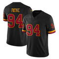 Cooneas W.Commanders #94 Daron Payne Player Black Limited Vapor Home Game Stitched Jerseys