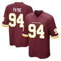 Cooneas W.Commanders #94 Daron Payne Player Burgundy Team Color Home Game Stitched Jerseys
