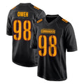 Cooneas W.Commanders #98 Odafe Oweh Player Black Carbon Fashion Home Game Stitched Jerseys
