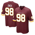 Cooneas W.Commanders #98 Odafe Oweh Player Burgundy Team Color Home Game Stitched Jerseys