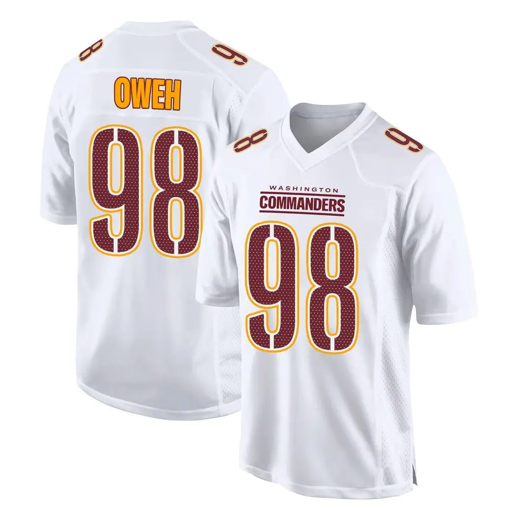 Cooneas W.Commanders #98 Odafe Oweh Player White Tundra Fashion Home Game Stitched Jerseys