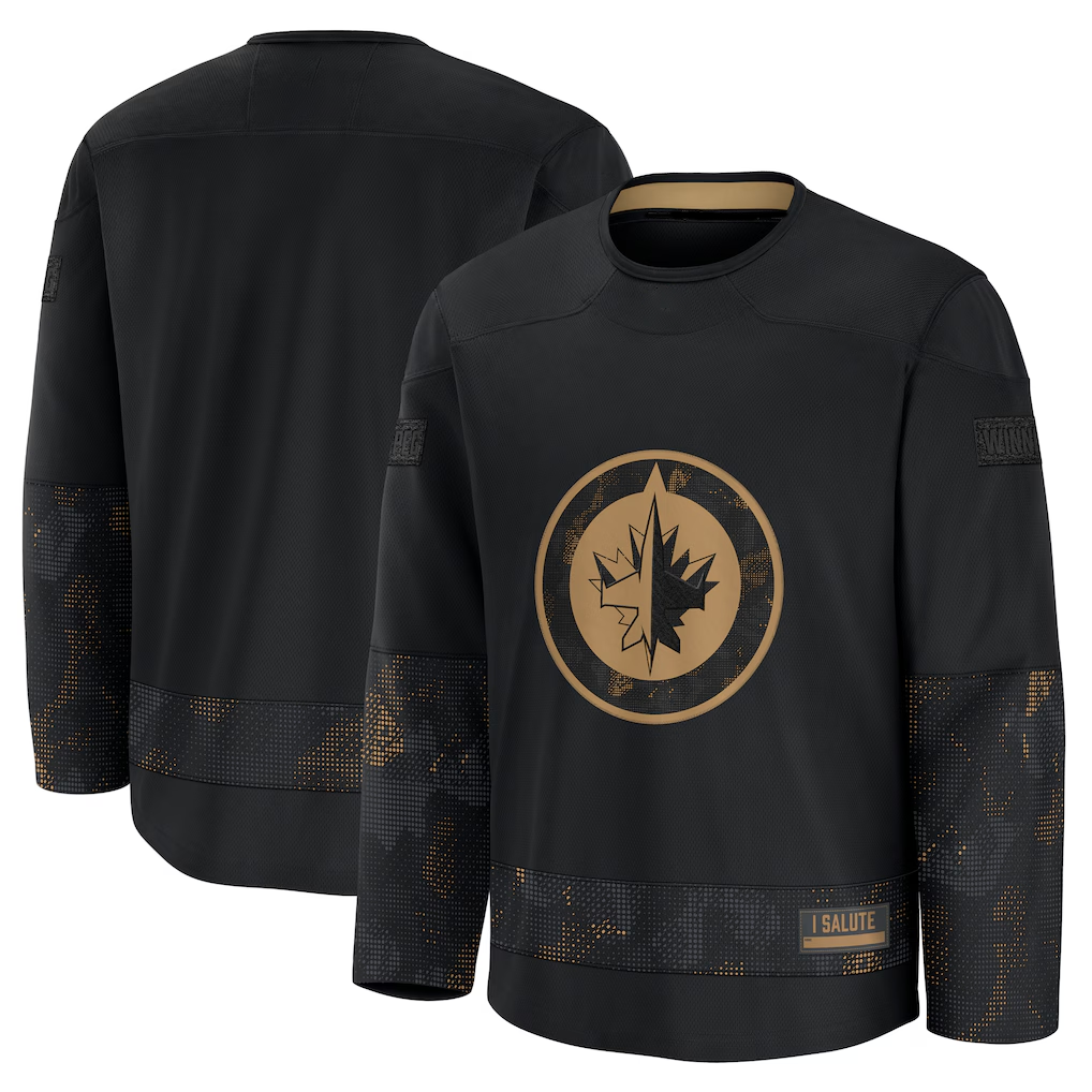 Cooneas W.Jets Black 2024 Military Appreciation Practice Jerseys