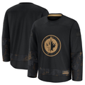 Cooneas W.Jets Black 2024 Military Appreciation Practice Jerseys