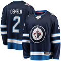 Cooneas W.Jets #2 Dylan DeMelo Navy Breakaway Player Jerseys