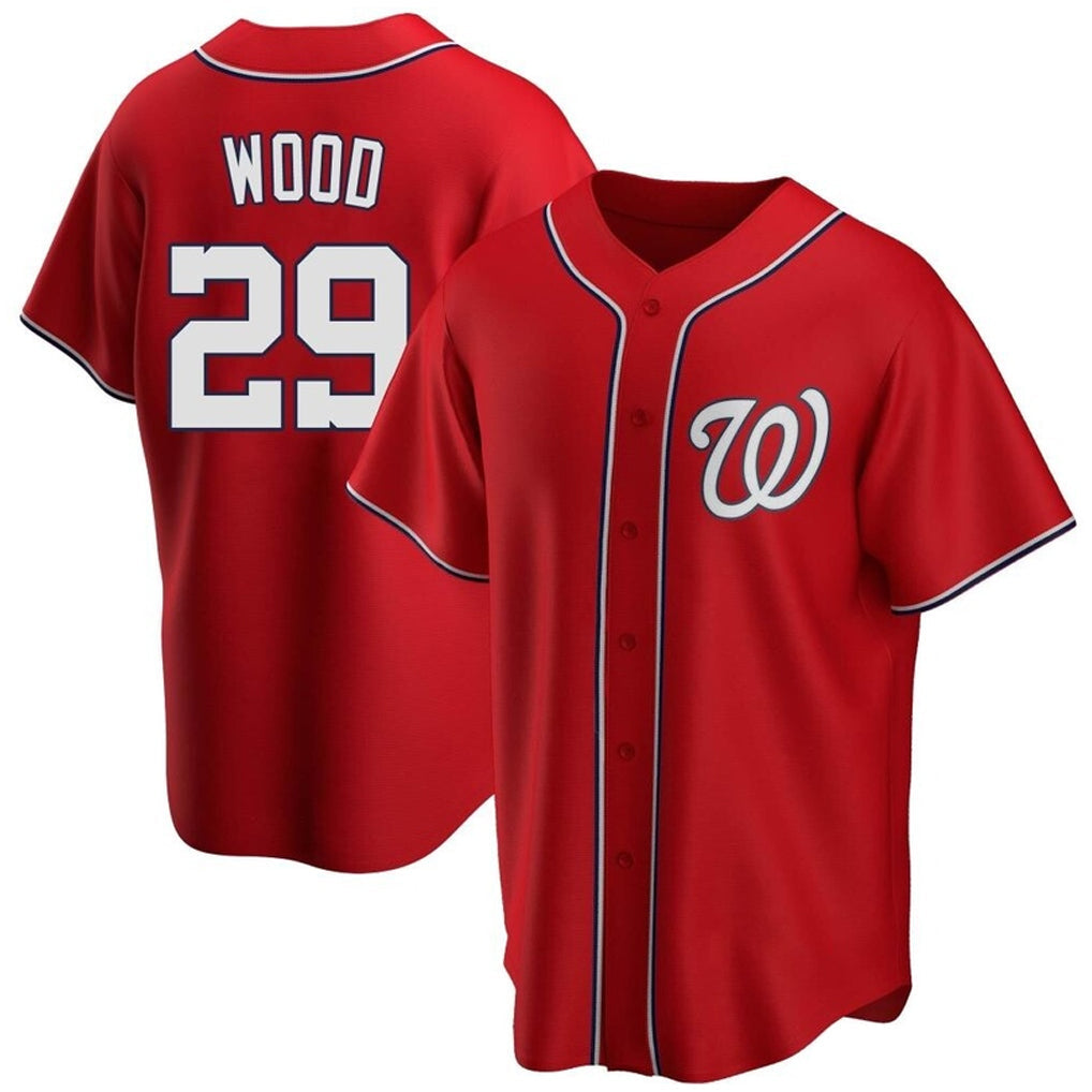 Cooneas W.Nationals #29 James Wood Player Red Replica Alternate Stitched Jerseys