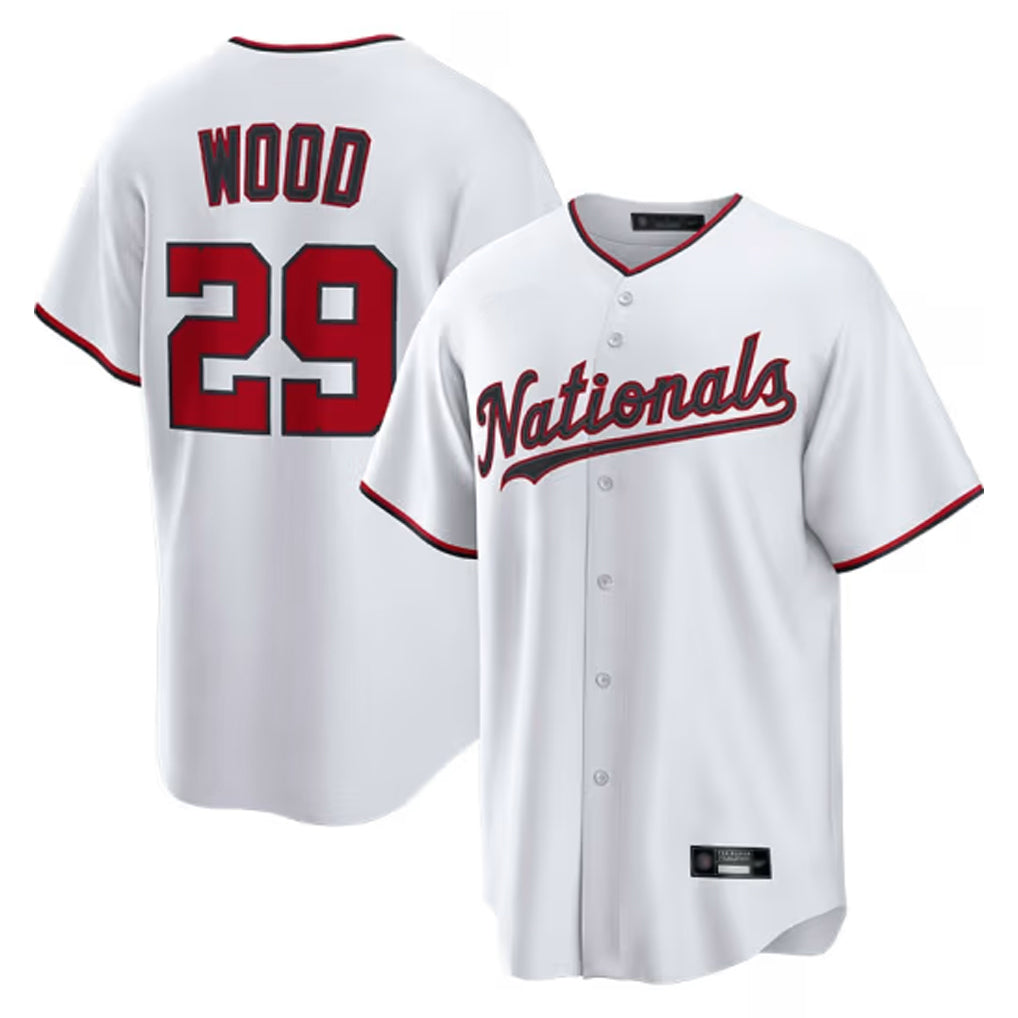 Cooneas W.Nationals #29 James Wood Player White Home Limited Replica Stitched Jerseys