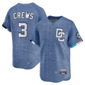 Cooneas W.Nationals #3 Dylan Crews Player Blue Limited City Connect Stitched Jerseys