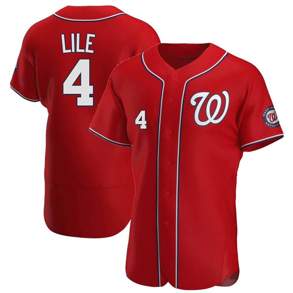 Cooneas W.Nationals #4 Daylen Lile Player Red Alternate Elite Stitched Jerseys