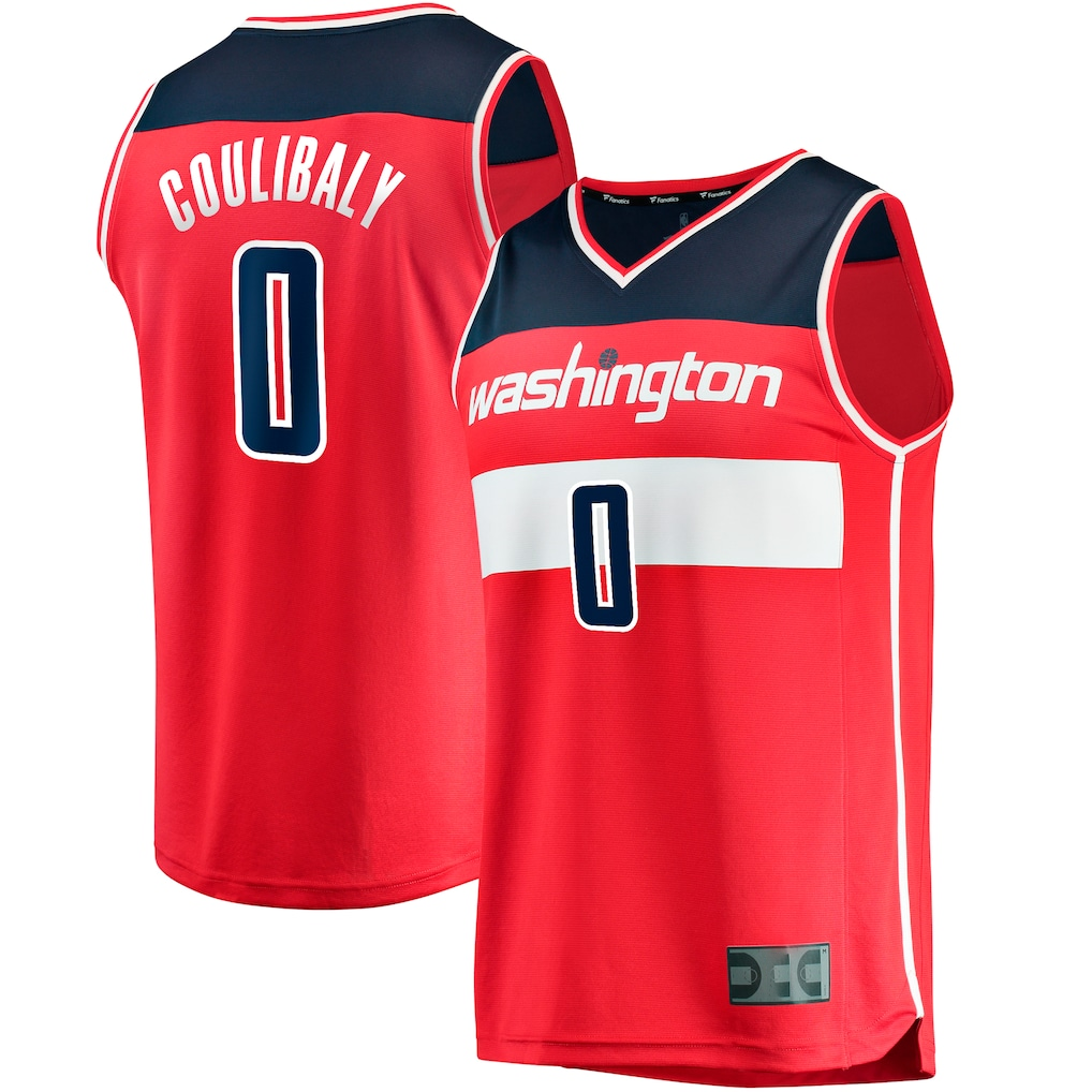 Cooneas W.Wizards #0 Bilal Coulibaly Red Fast Break Replica Jerseys - Icon Edition