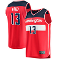 Cooneas W.Wizards #13 Jordan Poole Red Fast Break Player Jerseys - Icon Edition