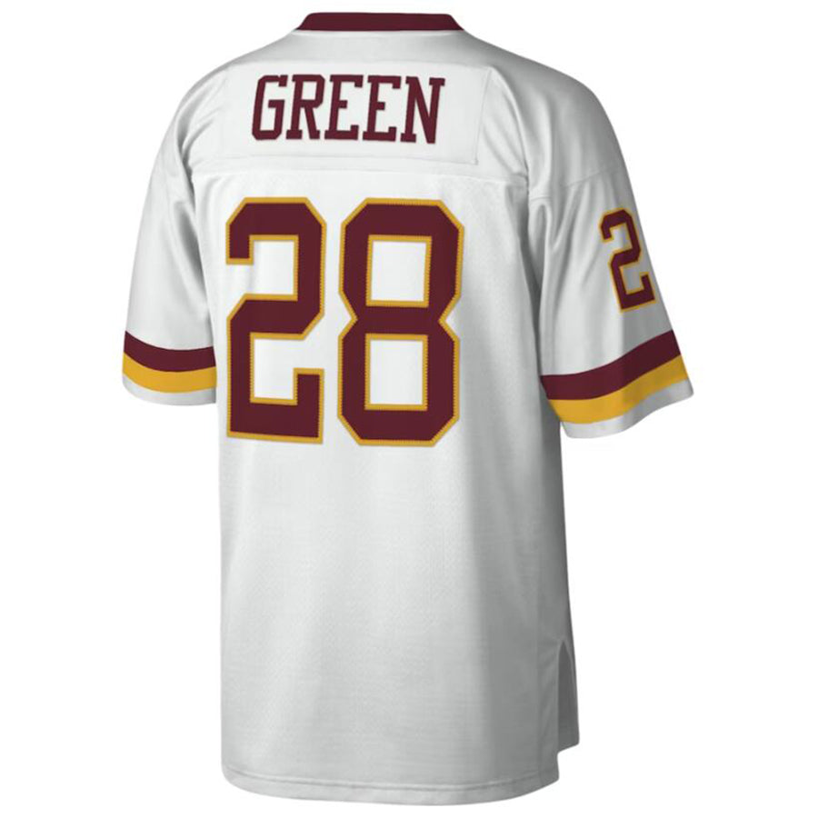 Cooneas Washington Football Team #28 Darrell Green Mitchell & Ness White Legacy Replica Stitched Jerseys