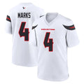 H.Texans #4 Woody Marks Player White Home Game Cooneas Stitched Jerseys