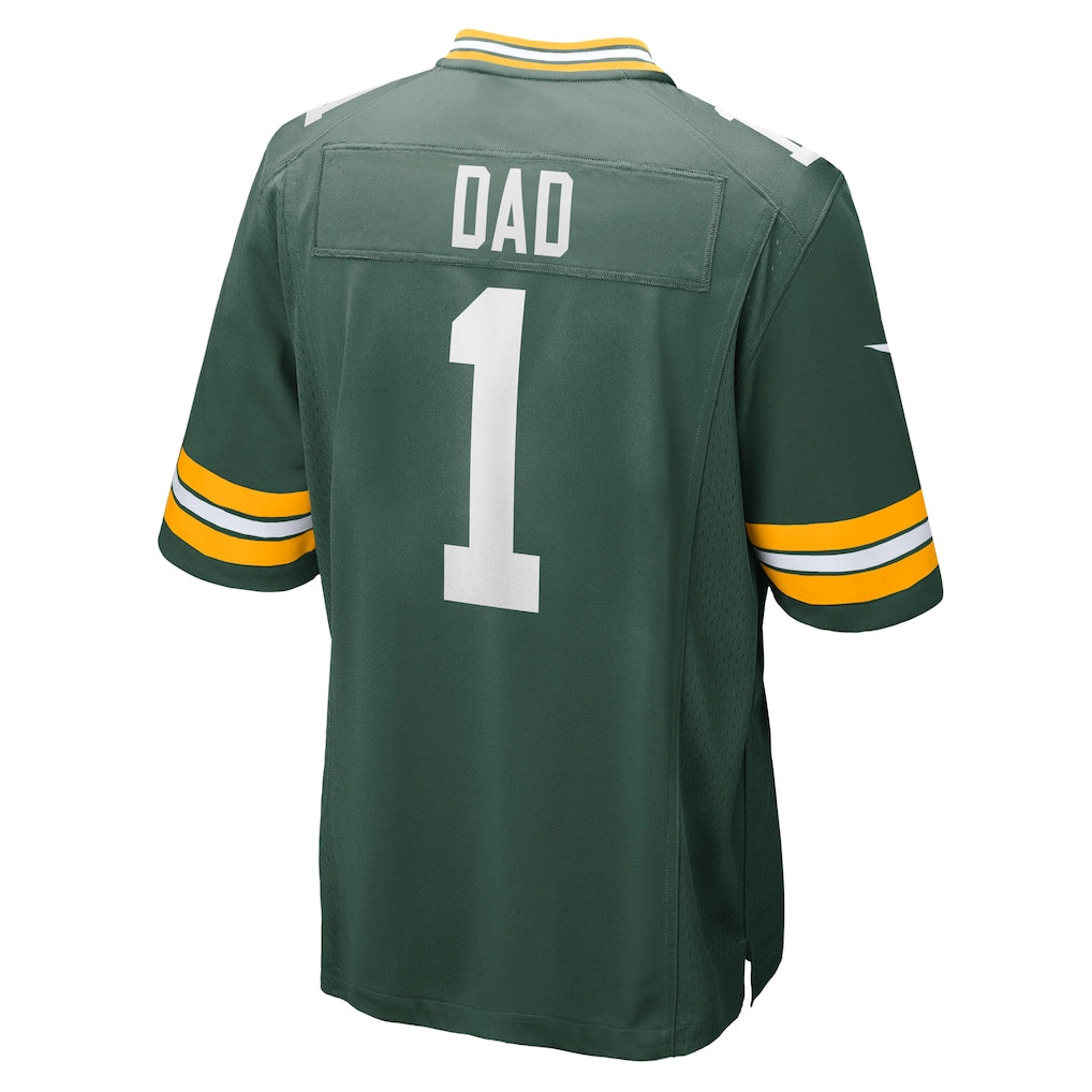 Cooneas GB.Packers #1 Dad Green Game Jersey