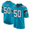 C.Panthers #50 Robert Hunt Player Blue Game Cooneas Stitched Jerseys