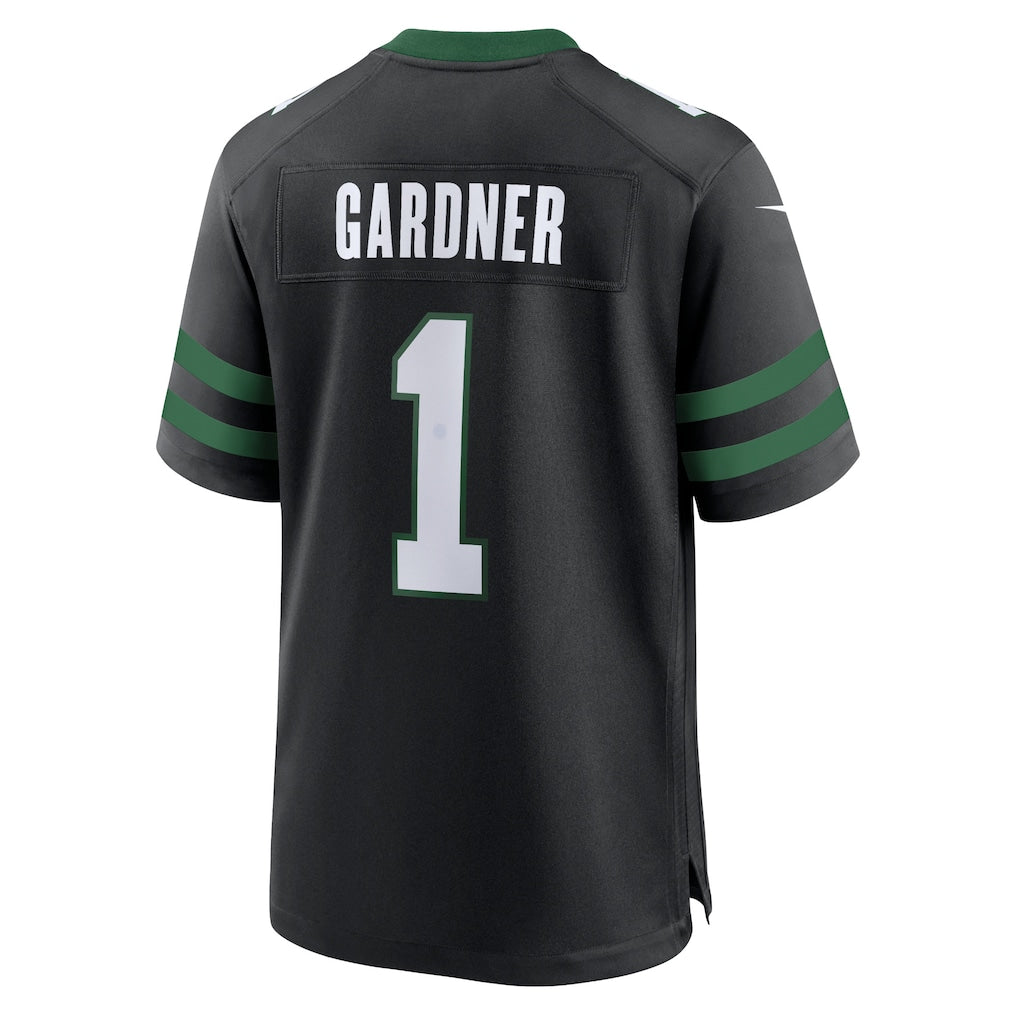 Cooneas NY.Jets #1 Ahmad Sauce Gardner Legacy Black Alternate Game Jersey