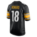 Cooneas P.Steelers #18 Will Howard Black Team Game Jersey