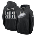 P.Eagles #98 Jalen Carter Player 2026 Black Logo Pullover Hoodies Limited Game Cooneas Stitched Jerseys