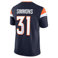 Cooneas D.Broncos #31 Justin Simmons Navy Vapor F.U.S.E. Limited Jersey