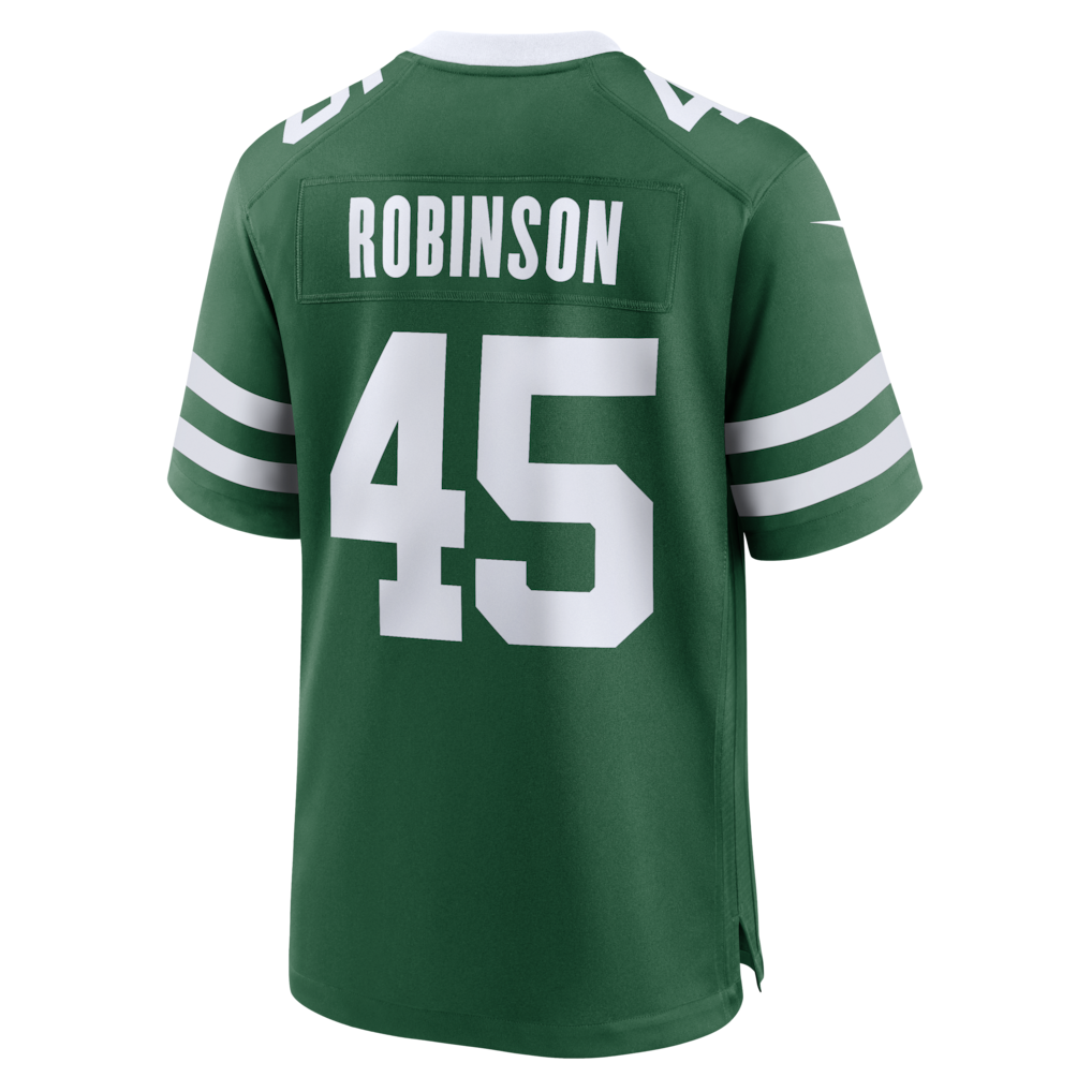 Cooneas NY.Jets #45 Mark Robinson Legacy Green Team Game Jersey