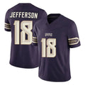 MN.Vikings #18 Justin Jefferson Player Purple Limited 2026 Rivalries Collection Home Game Cooneas Stitched Jerseys