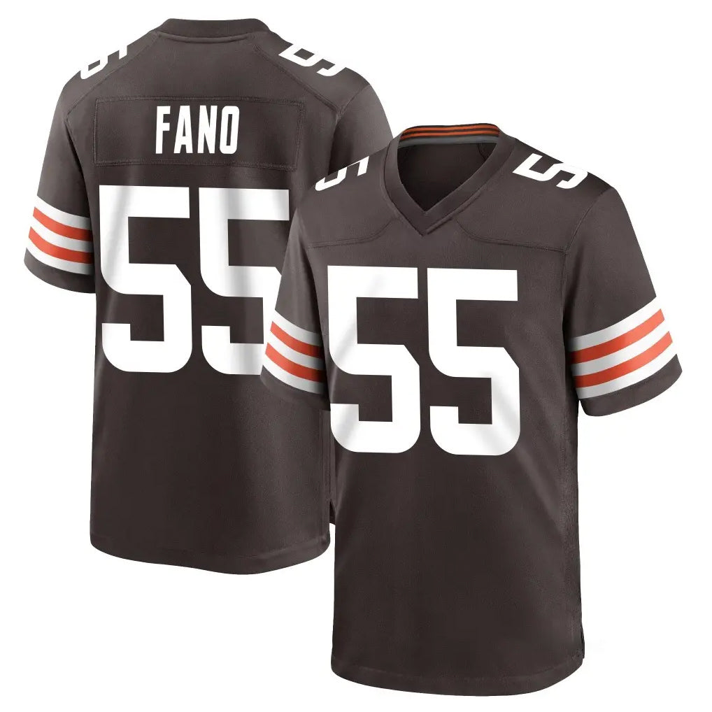 C.Browns #55 Spencer Fano Player Brown Home Game Cooneas Stitched Jerseys