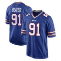 B.Bills #91 Ed Oliver Player Royal Home Game Cooneas Stitched Jerseys