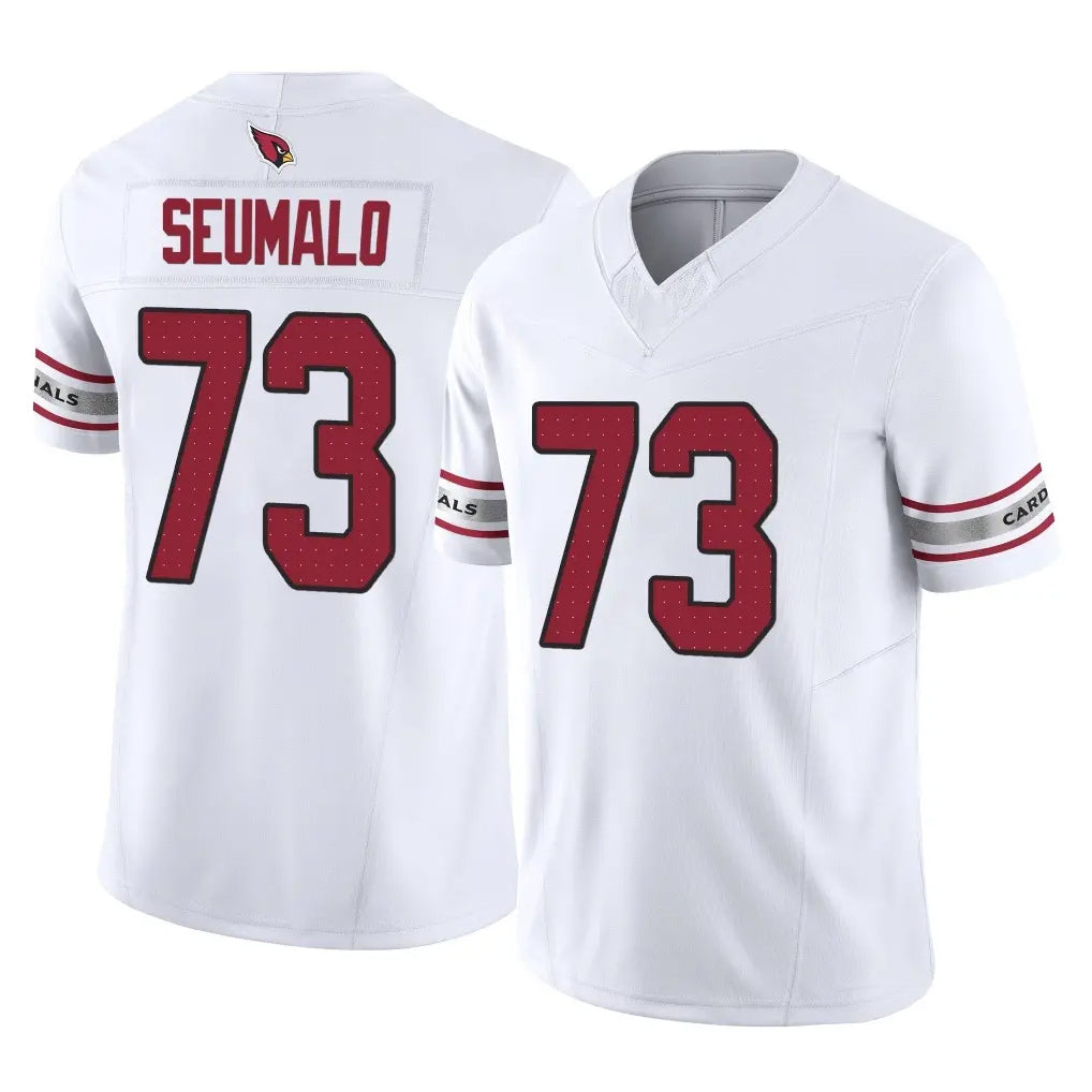 A.Cardinals #73 Isaac Seumalo Player White Vapor F.U.S.E. Limited Home Game Cooneas Stitched Jerseys