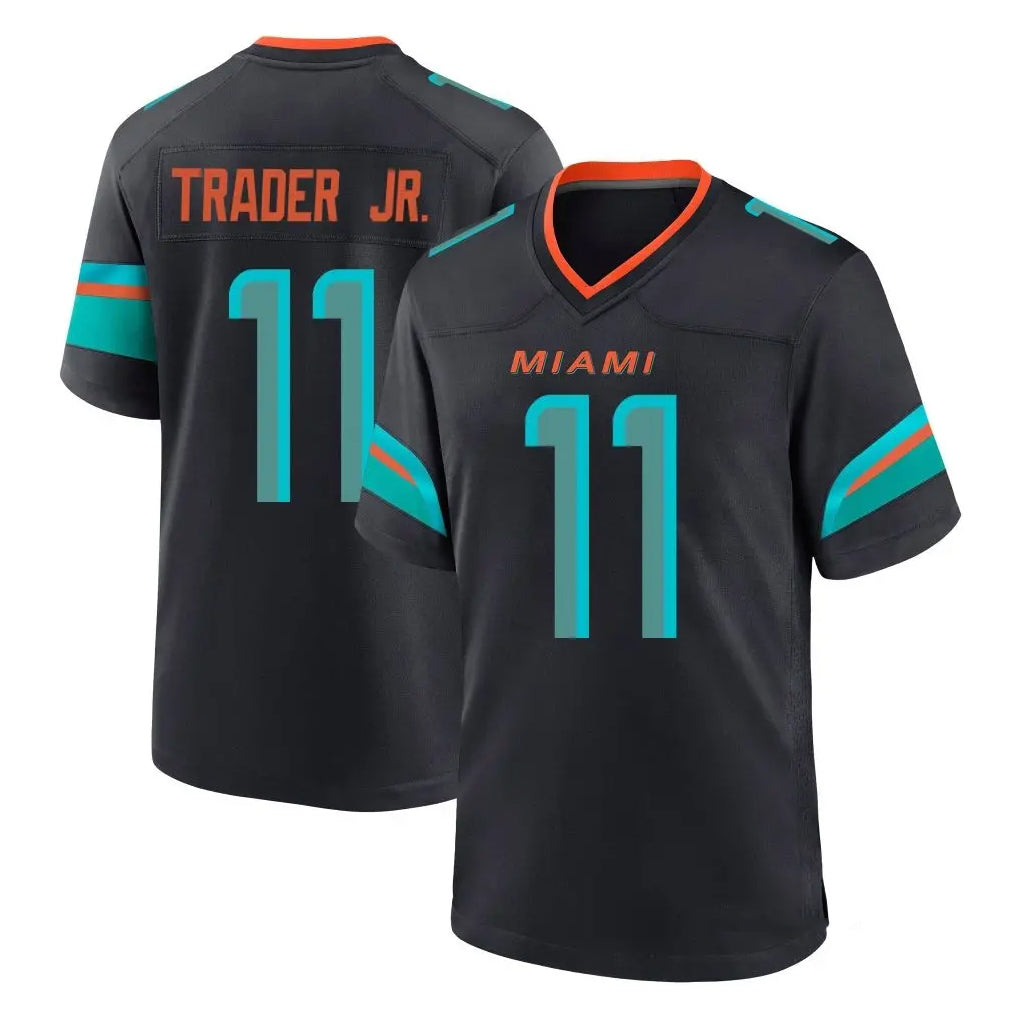 M.Dolphins #11 Dante Trader Jr. Player Black Pitch Rivalries Collection Home Game Cooneas Stitched Jerseys