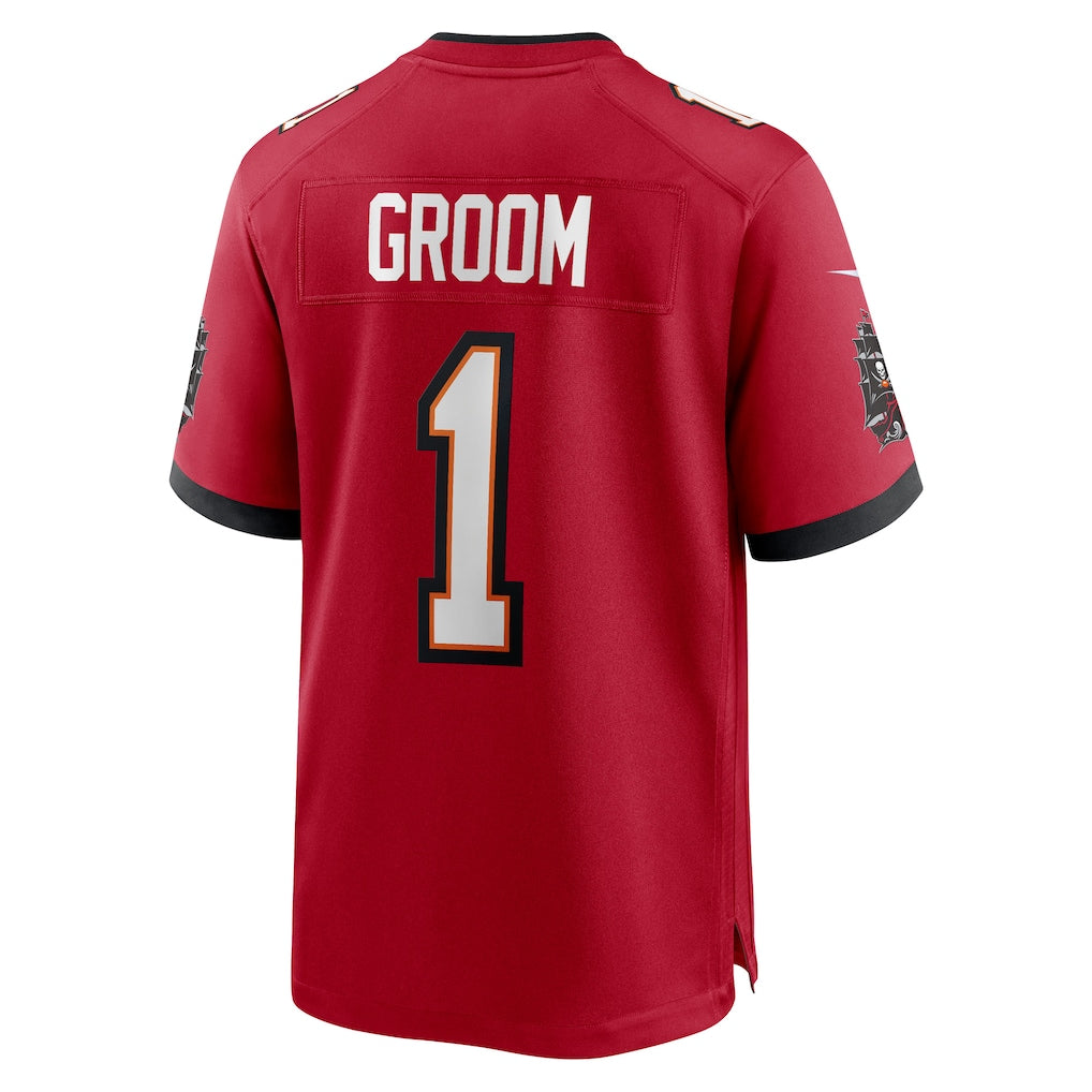 Cooneas TB.Buccaneers #1 Groom Red Game Jersey