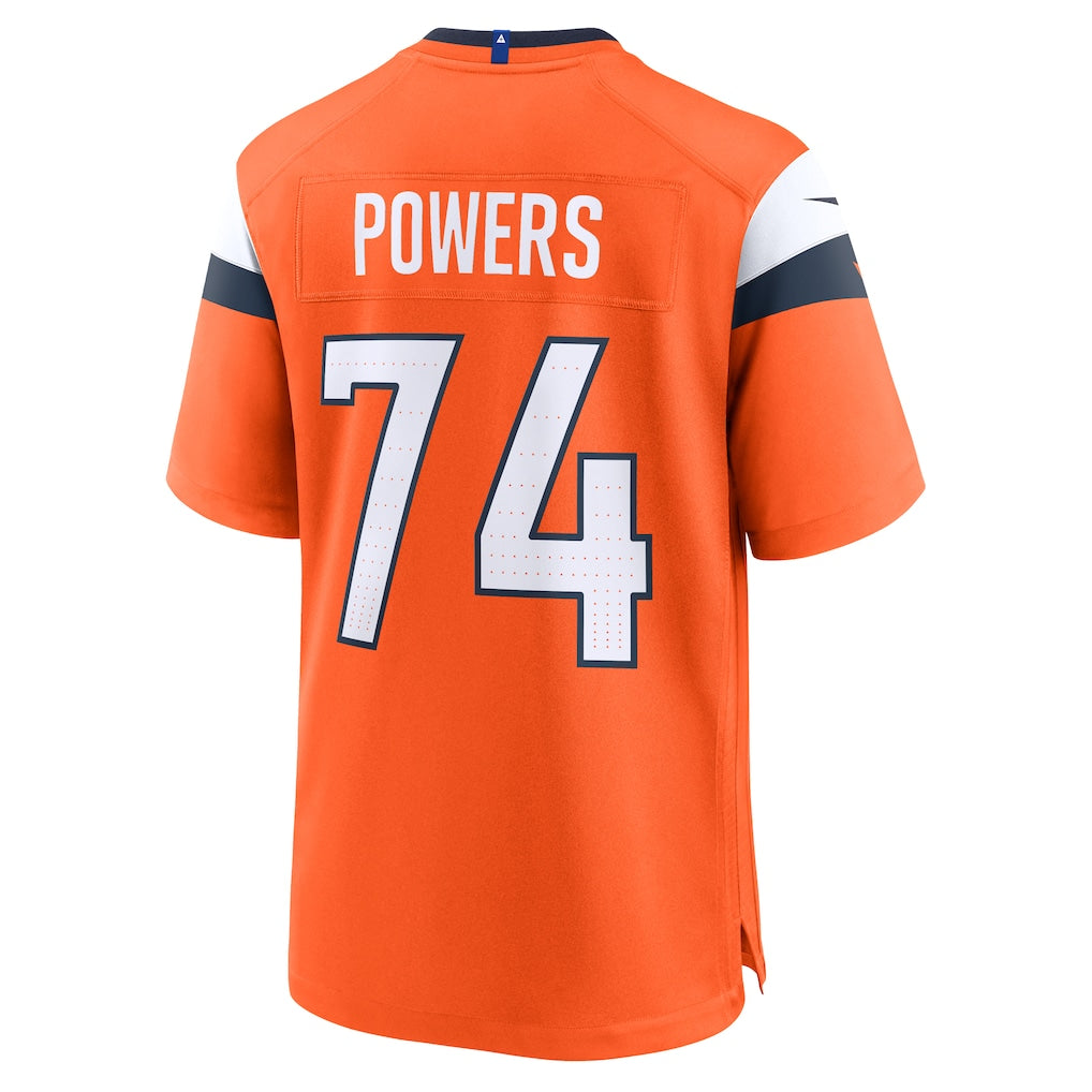 Cooneas D.Broncos #74 Ben Powers Orange Team Game Jersey