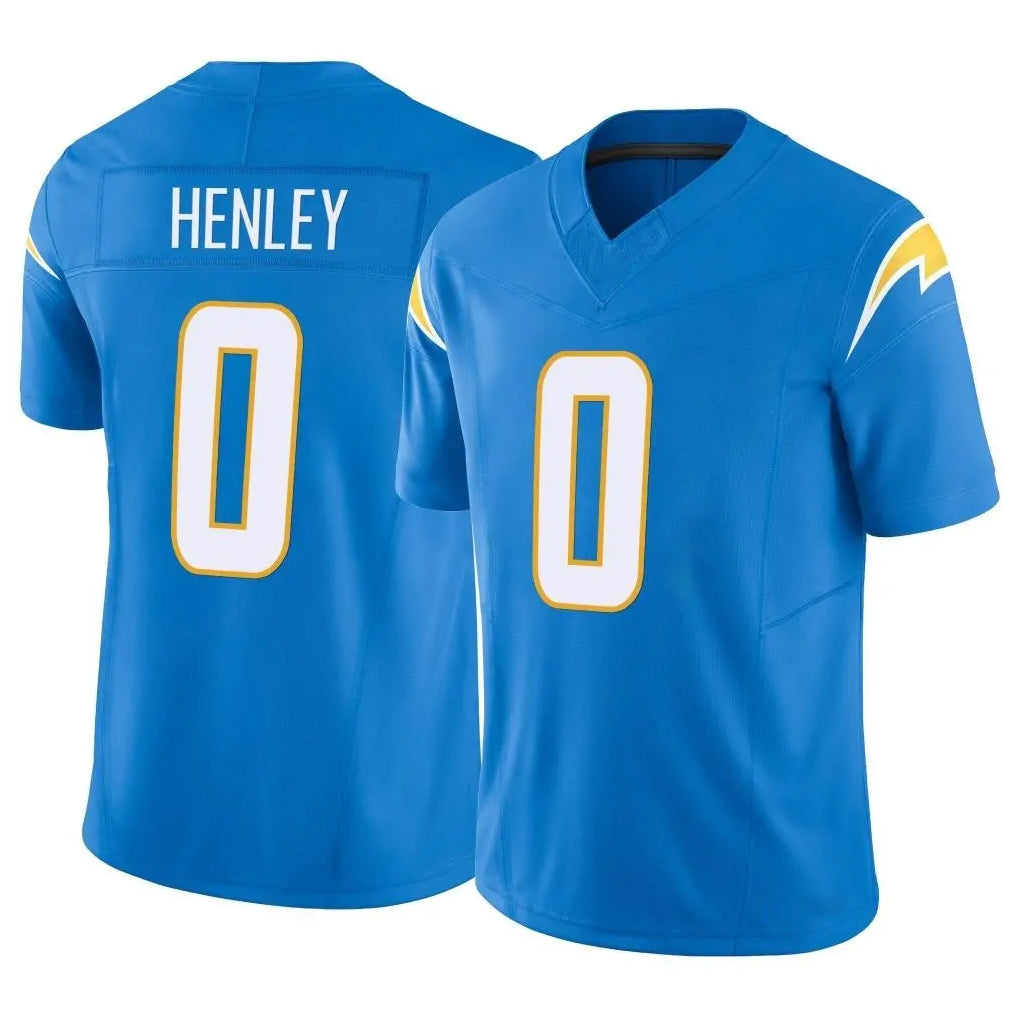 LA.Chargers #0 Daiyan Henley Player Blue Limited Vapor F.U.S.E. Home Game Stitched Jerseys