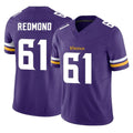 MN.Vikings #61 Jalen Redmond Player Purple Limited Vapor F.U.S.E. Home Game Cooneas Stitched Jerseys
