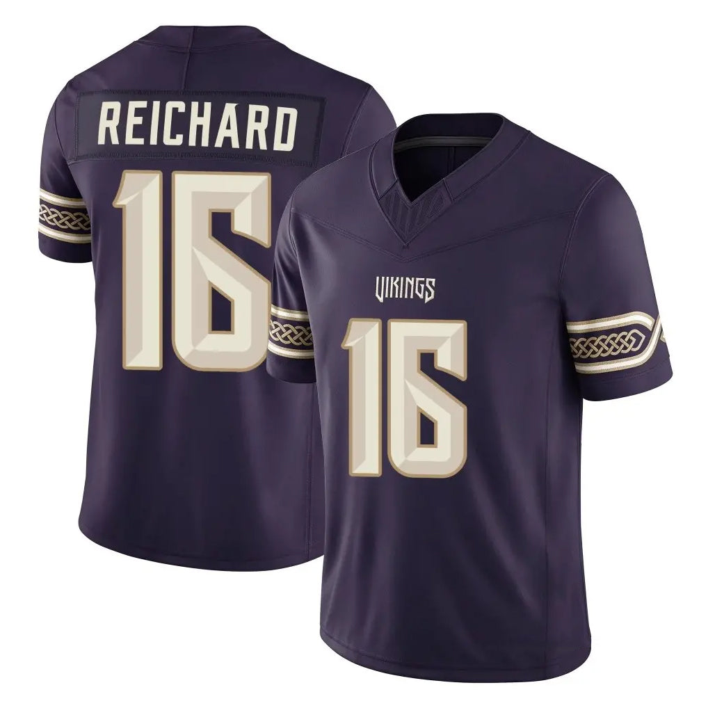 MN.Vikings #16 Will Reichard Player Purple Limited 2026 Rivalries Collection Home Game Cooneas Stitched Jerseys