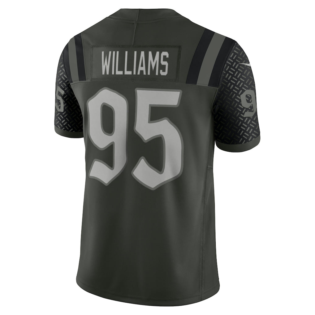Cooneas NY.Jets #95 Quinnen Williams Gotham Green 2025 Rivalries Collection Limited Jersey