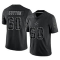 D.Cowboys #60 Tyler Guyton Player Black Limited Reflective Home Game Cooneas Stitched Jerseys