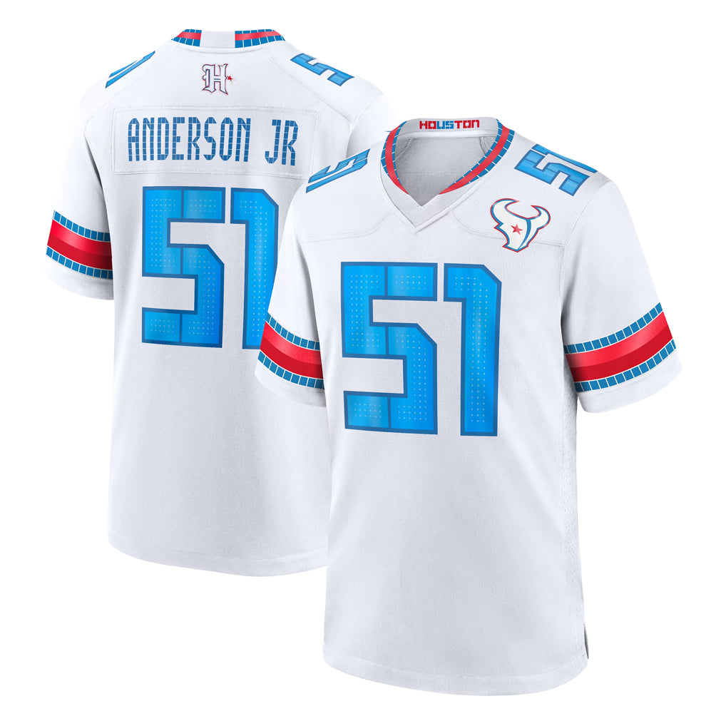 H.Texans #51 Will Anderson Jr. Player Whtie 2026 Rivalries Vapor Home Game Cooneas Stitched jerseys