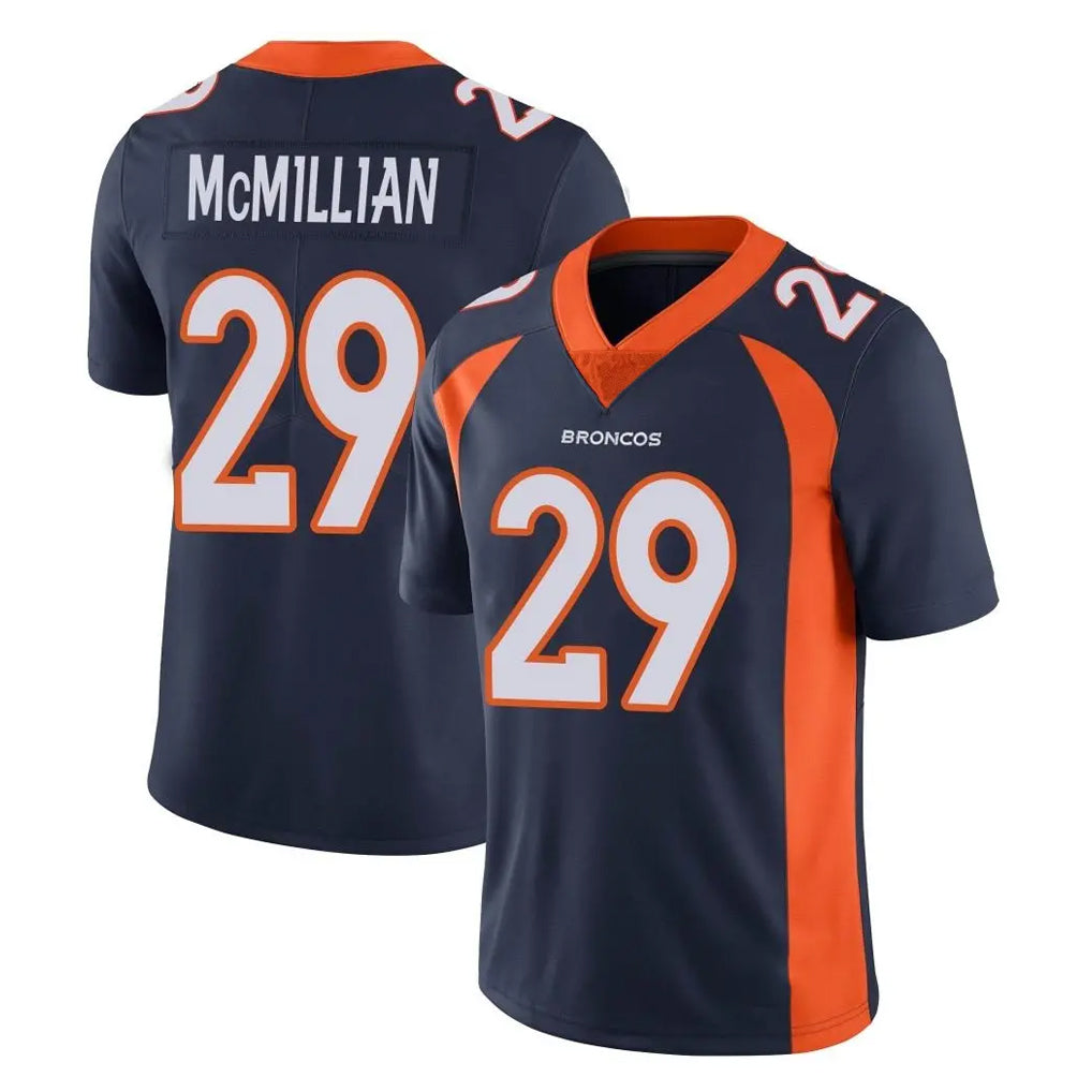 D.Broncos #29 Ja'Quan McMillian Player Navy Vapor Untouchable Limited Game Cooneas Stitched Jerseys