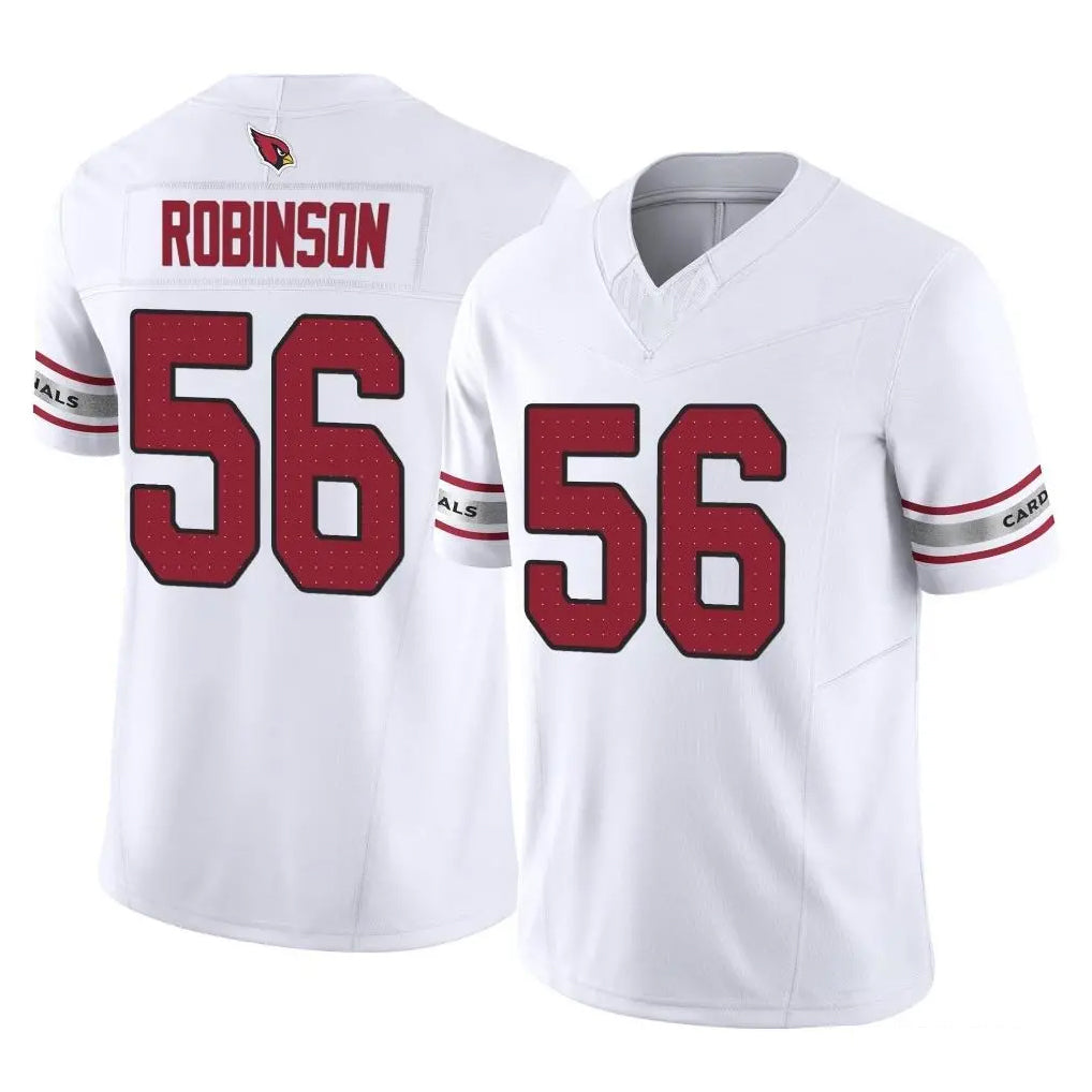 A.Cardinals #56 Darius Robinson Player White Vapor F.U.S.E. Limited Home Game Cooneas Stitched Jerseys