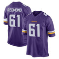 MN.Vikings #61 Jalen Redmond Player Purple Home Game Cooneas Stitched Jerseys