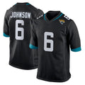 J.Jaguars #6 Antonio Johnson Player Black Home Game Cooneas Stitched Jerseys