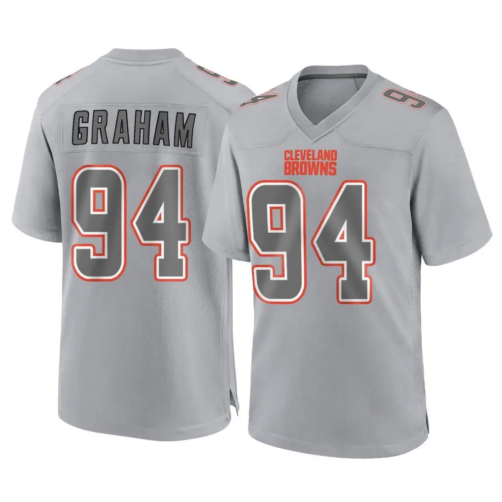 C.Browns #94 Mason Graham Player Gray Atmosphere Fashion Game Cooneas Stitched Jerseys