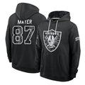 LV.Raiders #87 Michael Mayer Player 2026 Black Logo Pullover Hoodies Limited Game Stitched Jerseys