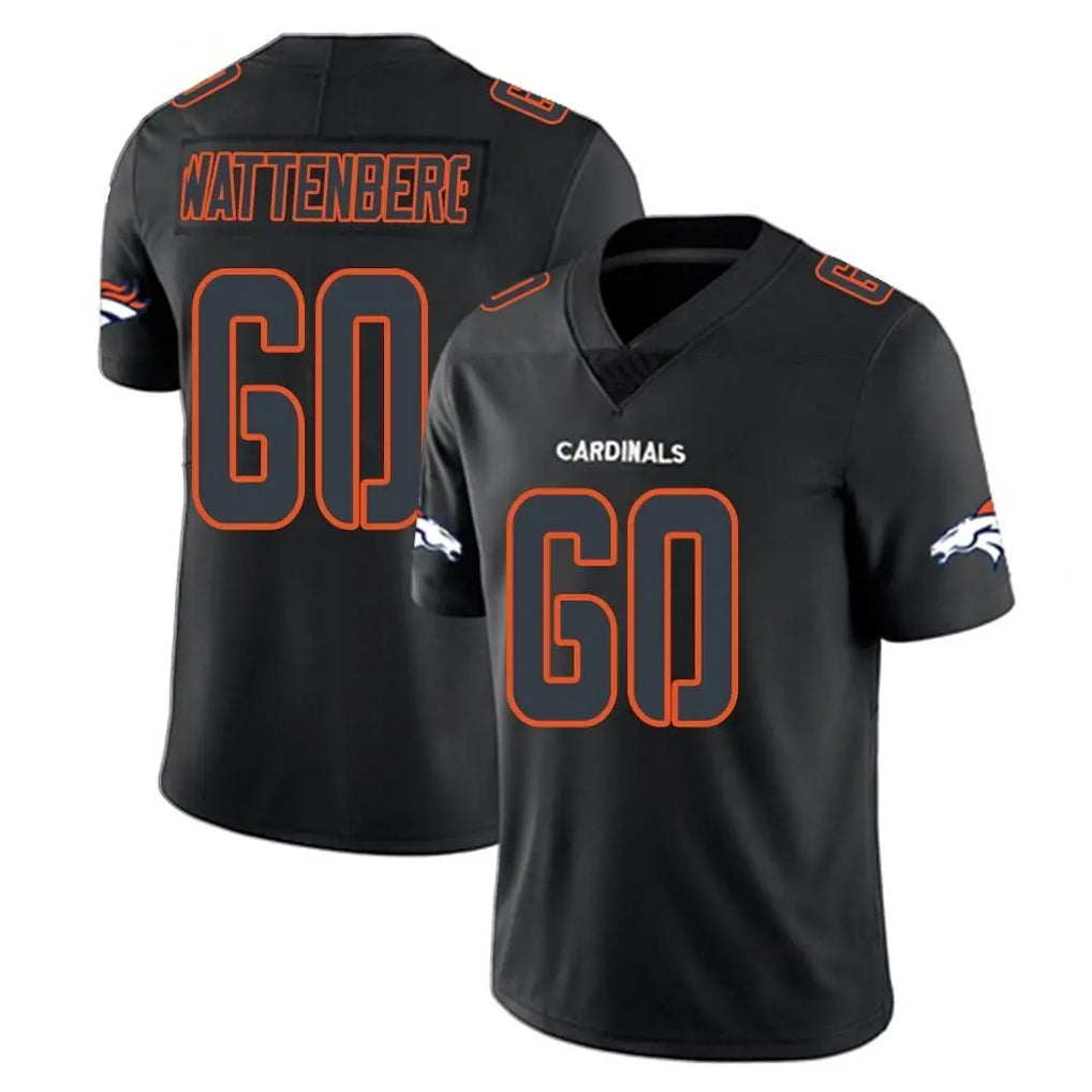D.Broncos #60 Luke Wattenberg Player Black Impact Limited Game Cooneas Stitched Jerseys