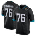 J.Jaguars #76 Ezra Cleveland Player Black Home Game Cooneas Stitched Jerseys