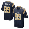 LA.Rams #99 Aaron Donald Player Navy Home Game Cooneas Stitched Jerseys