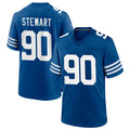 IN.Colts #90 Grover Stewart Player Royal Limited Home Game Cooneas Stitched Jerseys