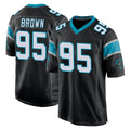 C.Panthers #95 Derrick Brown Player Black Game Cooneas Stitched Jerseys