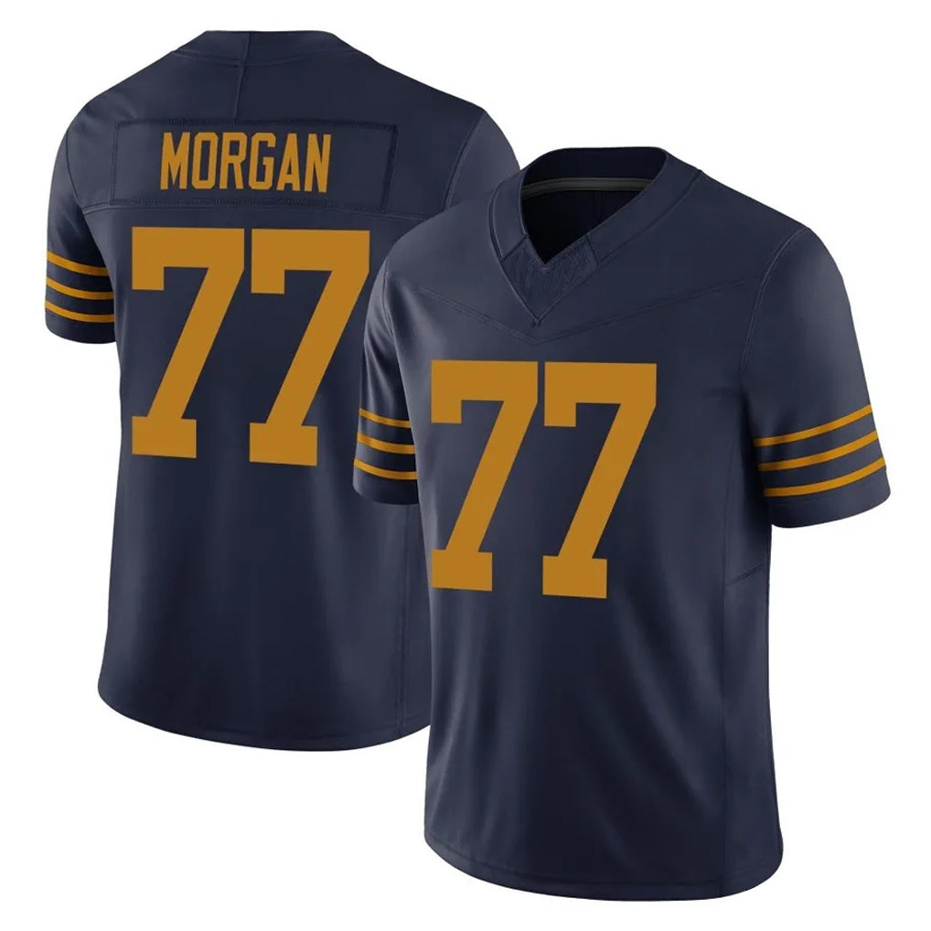 GB.Packers #77 Jordan Morgan Player Navy The 1923 Classic Vapor F.U.S.E. Home Game Cooneas Stitched Jerseys